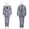 NewCosplay Beetlejuice Kids Children Striped Uniform Pants Halloween Carnival Suit Cosplay Costume New Arrivals