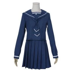 NewCosplay Houkago Teibou Nisshi/Diary Of Our Days At The Breakwater Hina Tsurugi JK Uniform Sailor Suit Cosplay Costume