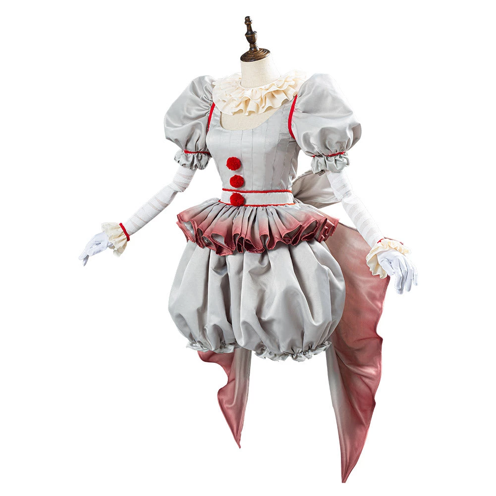 NewCosplay It Pennywise Horror Pennywise The Clown Costume For Women Girls Cosplay Costume New Arrivals 5 NewCosplay It Pennywise Horror Pennywise The Clown Costume For Women Girls Cosplay Costume New Arrivals