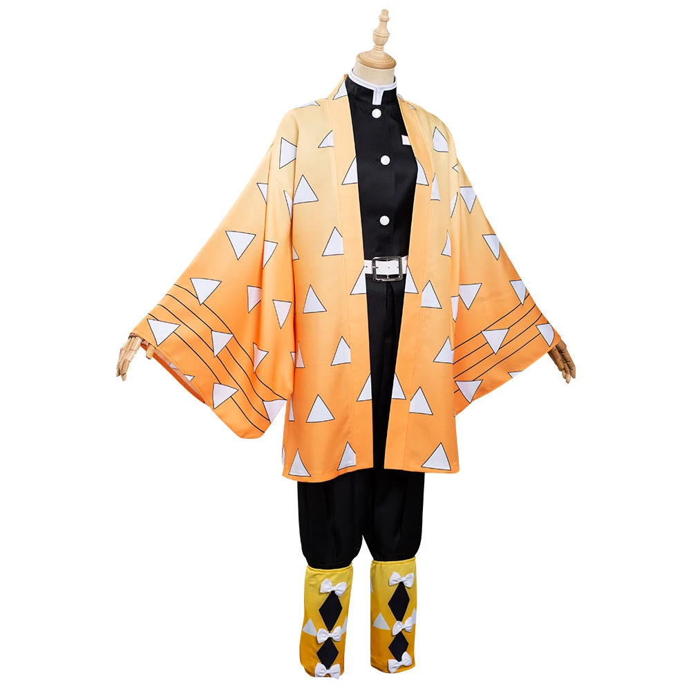 NewCosplay Demon Slayer: Kimetsu No Yaiba Agatsuma Zenitsu Kimono Comic Con Cosplay Costume New Arrivals 8 NewCosplay Demon Slayer: Kimetsu No Yaiba Agatsuma Zenitsu Kimono Comic Con Cosplay Costume New Arrivals