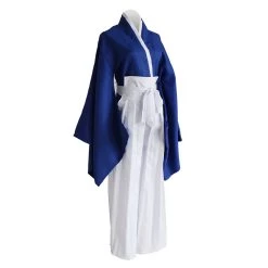 NewCosplay New Arrivals Anime Rurouni Kenshin Himura KENSHIN Blue Kendo Kimono Cosplay Costume