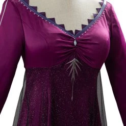 NewCosplay Frozen 2 Elsa Adult Outfit Purple Dress Cosplay Costume New Arrivals