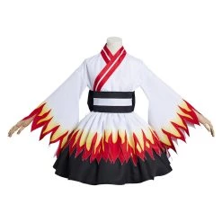 NewCosplay New Arrivals Demon Slayer Rengoku Kyoujurou Lolita Dress Kimono Halloween Carnival Suit Cosplay Costume