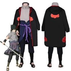 NewCosplay NARUTO Uchiha Sasuke Coat Pants Outfits Halloween Carnival Suit Cosplay Costume