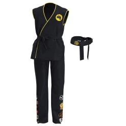 NewCosplay Cobra Kai Top Pants Outfits Halloween Carnival Suit Cosplay Costume