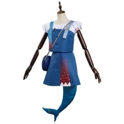 NewCosplay Hololive Vtuber - Gawr Gura Dress Outfits Halloween Carnival Suit Cosplay Costume