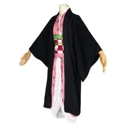 NewCosplay Demon Slayer Kamado Nezuko Adult Kimono Anime Cosplay Outfits Halloween Carnival Suit