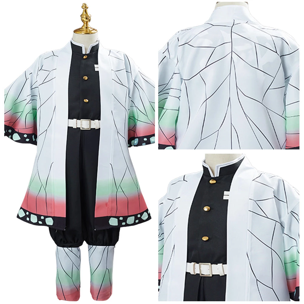 NewCosplay Demon Slayer Kochou Shinobu Uniform Outfit Halloween Carnival Suit Cosplay Costume For Kids Children 13 NewCosplay Demon Slayer Kochou Shinobu Uniform Outfit Halloween Carnival Suit Cosplay Costume For Kids Children