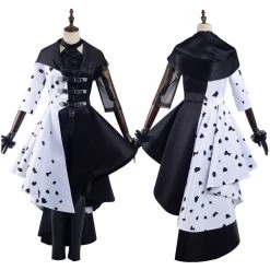 NewCosplay Cruella 2021 Movie Cruella Dress Outfits Halloween Carnival Suit Cosplay Costume