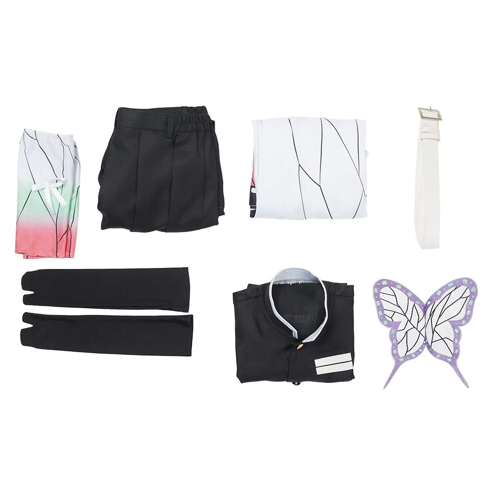NewCosplay Demon Slayer Kochou Shinobu Uniform Outfit Halloween Carnival Suit Cosplay Costume For Kids Children 12 NewCosplay Demon Slayer Kochou Shinobu Uniform Outfit Halloween Carnival Suit Cosplay Costume For Kids Children
