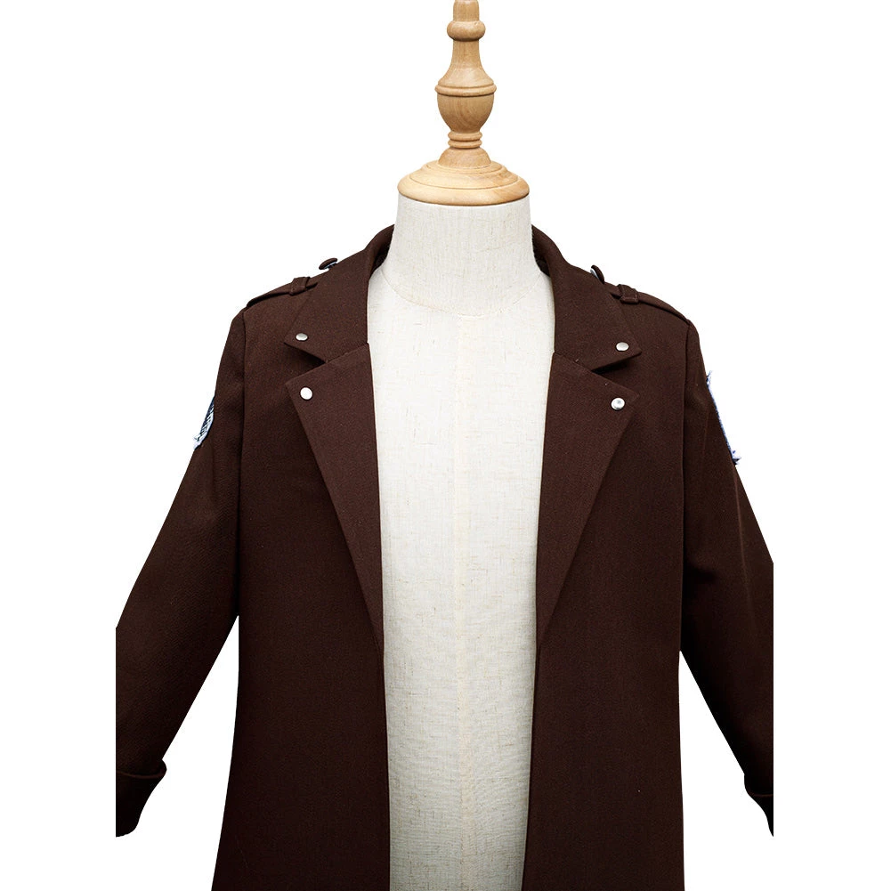 NewCosplay Attack On Titan Eren Jaeger Levi·Ackerman Kids Children Coat Halloween Carnival Suit Cosplay Costume 8 NewCosplay Attack On Titan Eren Jaeger Levi·Ackerman Kids Children Coat Halloween Carnival Suit Cosplay Costume