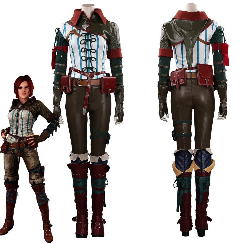NewCosplay The Witcher Triss Merigold Outfits Halloween Carnival Suit Cosplay Costume New Arrivals 3 NewCosplay The Witcher Triss Merigold Outfits Halloween Carnival Suit Cosplay Costume New Arrivals