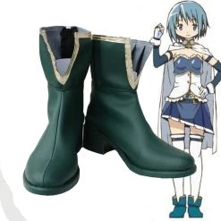 NewCosplay Puella Magi Madoka Magica Miki Sayaka Cosplay Shoes