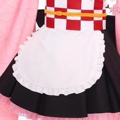 NewCosplay Demon Slayer Kamado Nezuko Maid Outfit Cosplay Costume 9 NewCosplay Demon Slayer Kamado Nezuko Maid Outfit Cosplay Costume