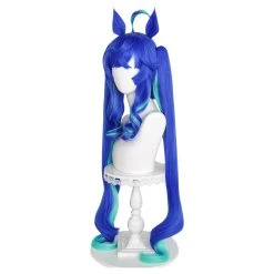 NewCosplay Pretty Derby Twin Turbo Heat Resistant Synthetic Hair Carnival Halloween Party Props Cosplay Wig