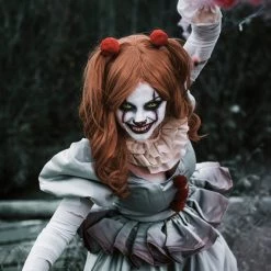 NewCosplay It Pennywise Horror Pennywise The Clown Costume For Women Girls Cosplay Costume New Arrivals 23 NewCosplay It Pennywise Horror Pennywise The Clown Costume For Women Girls Cosplay Costume New Arrivals