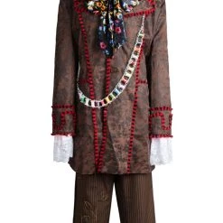 NewCosplay New Arrivals Alice In Wonderland Johnny Depp Mad Hatter Jacket Pants Tie 6 Pcs Cosplay Costume