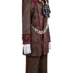 NewCosplay New Arrivals Alice In Wonderland Johnny Depp Mad Hatter Jacket Pants Tie 6 Pcs Cosplay Costume