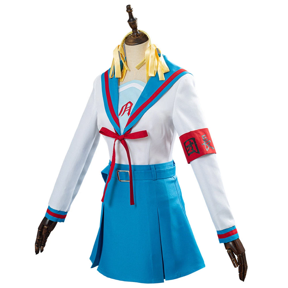 NewCosplay The Melancholy Of Haruhi Suzumiya Uniform Halloween Carnival Suit Cosplay Costume New Arrivals 4 NewCosplay The Melancholy Of Haruhi Suzumiya Uniform Halloween Carnival Suit Cosplay Costume New Arrivals