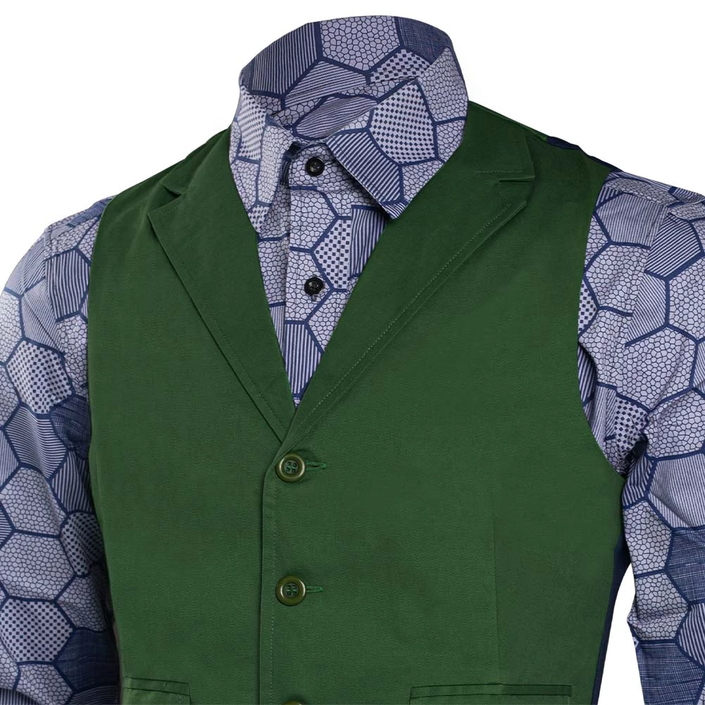 NewCosplay Dark Knight Joker Hexagon Shirt + Vest Costume Tailor Made New Arrivals 7 NewCosplay Dark Knight Joker Hexagon Shirt + Vest Costume Tailor Made New Arrivals
