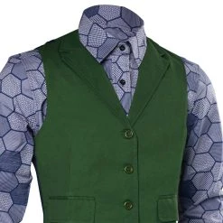 NewCosplay Dark Knight Joker Hexagon Shirt + Vest Costume Tailor Made New Arrivals 18 NewCosplay Dark Knight Joker Hexagon Shirt + Vest Costume Tailor Made New Arrivals