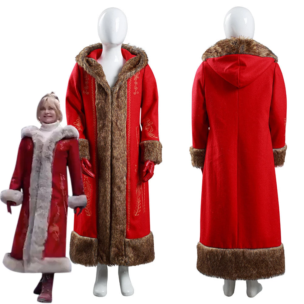 NewCosplay The Christmas Chronicles 2 Mrs. Claus Coat Gloves Outfits Halloween Carnival Suit Cosplay Costume For Kids Children New Arrivals 3 NewCosplay The Christmas Chronicles 2 Mrs. Claus Coat Gloves Outfits Halloween Carnival Suit Cosplay Costume For Kids Children New Arrivals