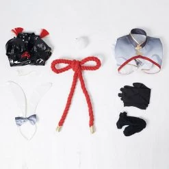 NewCosplay Genshin Impact Shen He Bunny Girls Original Design Cosplay Costume - Cossky® 25 NewCosplay Genshin Impact Shen He Bunny Girls Original Design Cosplay Costume - Cossky®