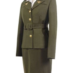 NewCosplay Captain America: The First Avenger Agent Peggy Carter Suit Cosplay Costume Version Green