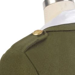 NewCosplay Captain America: The First Avenger Agent Peggy Carter Suit Cosplay Costume Version Green