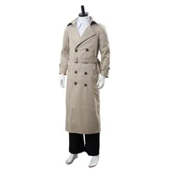 NewCosplay Supernatural Castiel Twill Trench Coat Costume New Arrivals