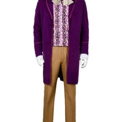 NewCosplay Willy Wonka And The Chocolate Factory 1971 Willy Wonka Outfits Cosplay Costume New Arrivals