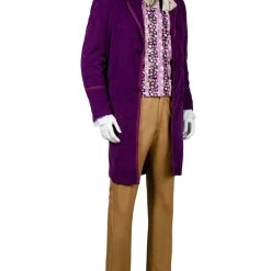 NewCosplay Willy Wonka And The Chocolate Factory 1971 Willy Wonka Outfits Cosplay Costume New Arrivals