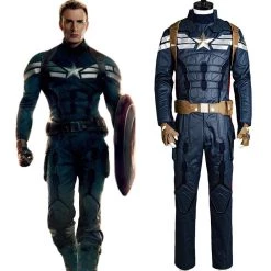 NewCosplay Captain America 2 The Winter Soldier Steve Rogers Uniform Outfit Cosplay Costume