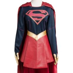 NewCosplay TV & Movie Costumes CBS Supergirl Kara Zor-El Danvers Costume + Cape Cosplay Costume