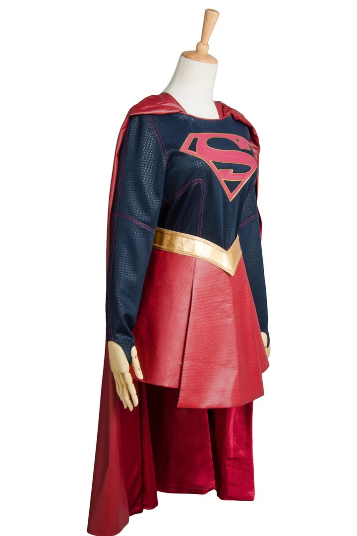 NewCosplay TV & Movie Costumes CBS Supergirl Kara Zor-El Danvers Costume + Cape Cosplay Costume 5 NewCosplay TV & Movie Costumes CBS Supergirl Kara Zor-El Danvers Costume + Cape Cosplay Costume