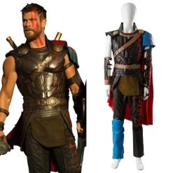 NewCosplay Thor 3 Ragnarok Thor Odinson Outfit Whole Set Cosplay Costume New Arrivals