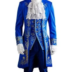 New Cosplaysky Beauty And The Beast Prince Adam Suit Cosplay Costume Adults Halloween Outfit