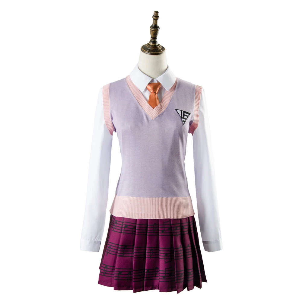 NewCosplay Danganronpa 3 Akamatsu Kaede Outfit Dress Cosplay Costume 4 NewCosplay Danganronpa 3 Akamatsu Kaede Outfit Dress Cosplay Costume