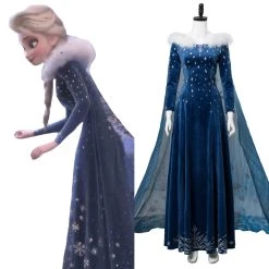 New Cosplaysky Frozen Princess Elsa Full Dress Cosplay Costume