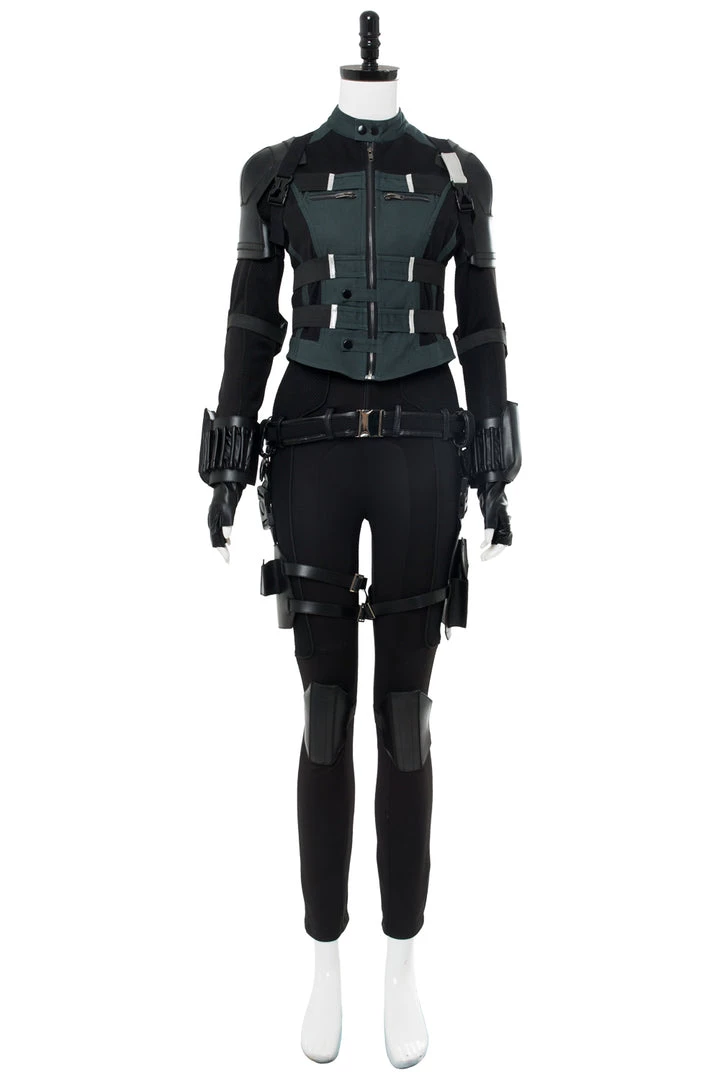 New Cosplaysky New Arrivals Avengers 3 :Infinity War Black Widow Natasha Romanoff Outfit Cosplay Costume Whole Set 4 New Cosplaysky New Arrivals Avengers 3 :Infinity War Black Widow Natasha Romanoff Outfit Cosplay Costume Whole Set