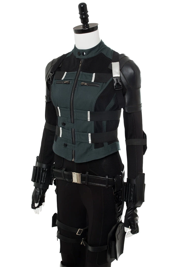 New Cosplaysky New Arrivals Avengers 3 :Infinity War Black Widow Natasha Romanoff Outfit Cosplay Costume Whole Set 12 New Cosplaysky New Arrivals Avengers 3 :Infinity War Black Widow Natasha Romanoff Outfit Cosplay Costume Whole Set