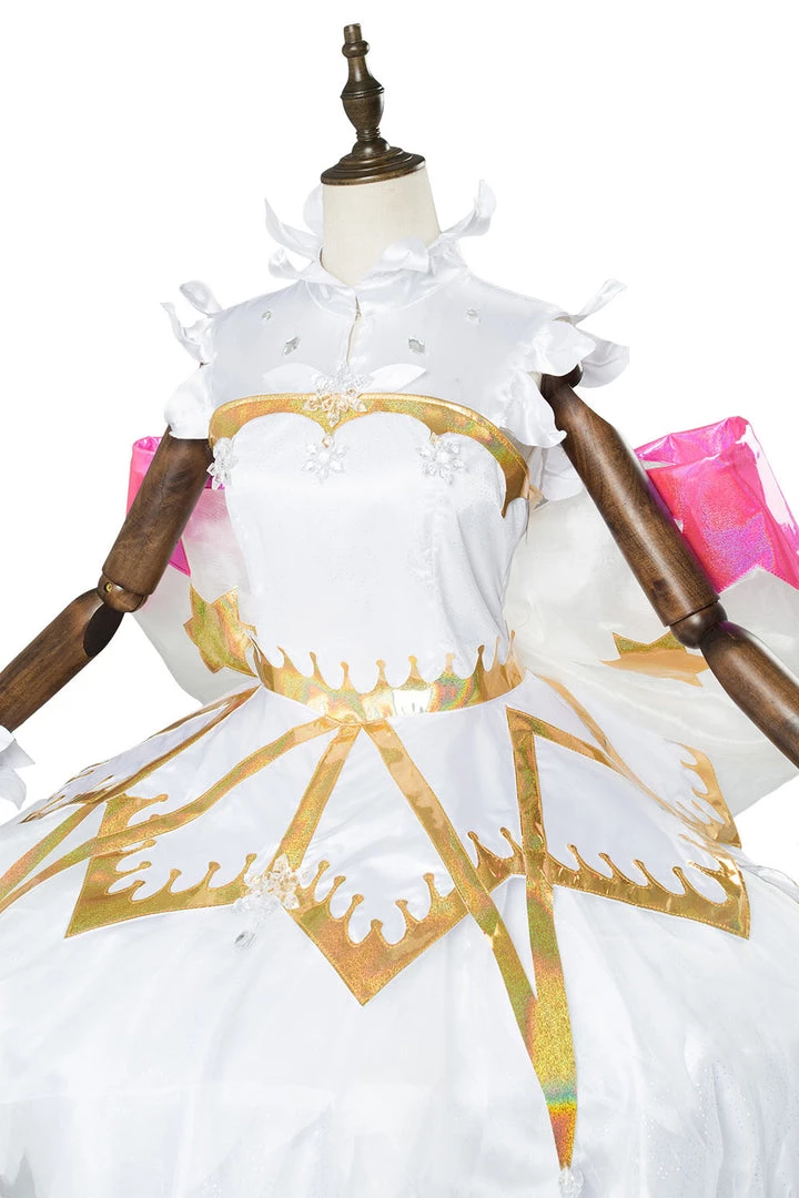 New Cosplaysky Cardcaptor Sakura:Clear Card Sakura Kinomoto Snow Angel Fancy Dress Cosplay Costume 9 New Cosplaysky Cardcaptor Sakura:Clear Card Sakura Kinomoto Snow Angel Fancy Dress Cosplay Costume