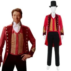 New Cosplaysky The Greatest Showman P.T. Barnum Red Suit Cosplay Costume New Arrivals