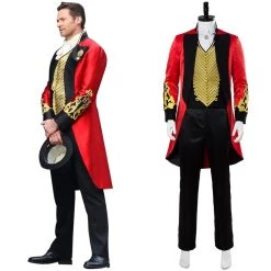 New Cosplaysky New Arrivals 2018 Movie The Greatest Showman P.T. Barnum Cosplay Costume Version Two