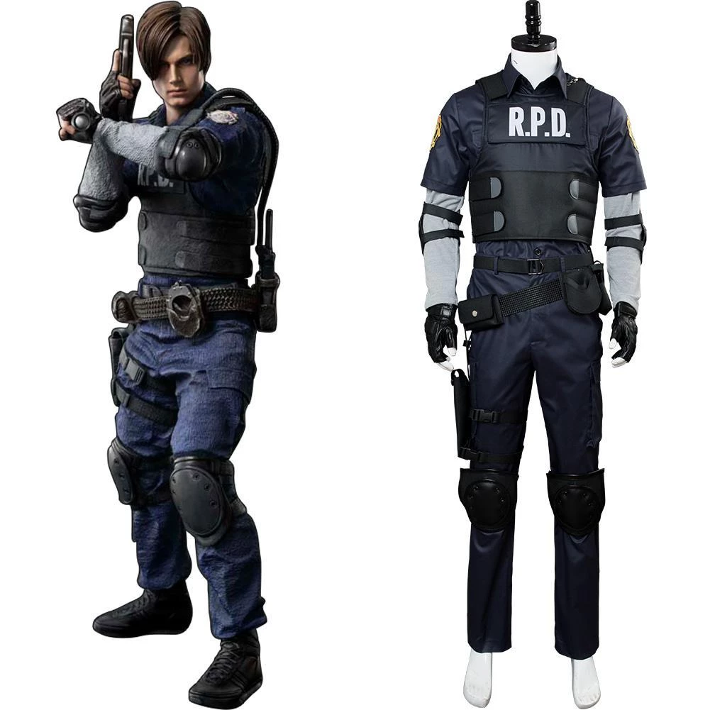 New Cosplaysky New Arrivals Video Game Resident Evil 2 Remake Re Leon Scott Kennedy Outfit Cosplay Costume 3 New Cosplaysky New Arrivals Video Game Resident Evil 2 Remake Re Leon Scott Kennedy Outfit Cosplay Costume