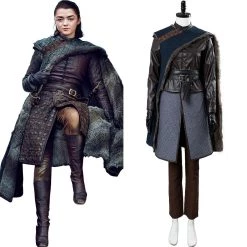 CosplaySky Game Of Thrones Season 8 S8 Arya Stark Outfit Cosplay Costume New Arrivals
