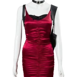 CosplaySky Resident Evil 2 Remake Re Ada Wong/Wang Trenchcoat Red Dress Cosplay Costume