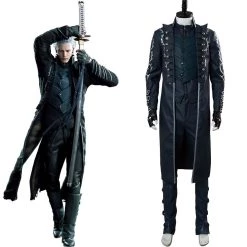 CosplaySky Devil May Cry V Vergil Aged Outfit Halloween Carnival Suit Cosplay Costume