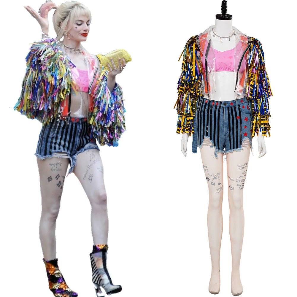 New Cosplaysky Birds Of Prey (And The Fantabulous Emancipation Of One Harley Quinn) Cheerleader Outfit Cosplay Costume New Arrivals 3 New Cosplaysky Birds Of Prey (And The Fantabulous Emancipation Of One Harley Quinn) Cheerleader Outfit Cosplay Costume New Arrivals