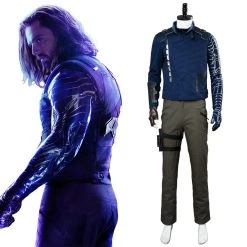 New Cosplaysky Avengers 3 : Infinity War Winter Soldier Outfit Suit James Buchanan Barnes Cosplay Costume